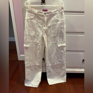 Edikted white cargo pants